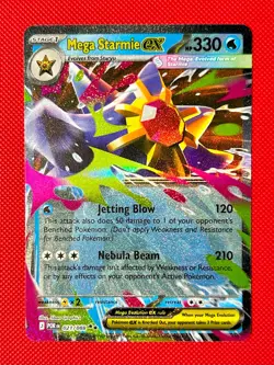 Mega Starmie ex 021/088 Double Rare Perfect Order Pokemon TCG NM - Image 1