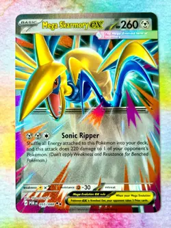 Mega Skarmory EX 055/088 Pokemon ME03: Perfect Order Double Rare NM - Image 1
