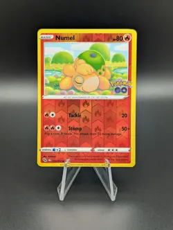 Pokemon TCG Pokemon GO Numel Reverse Holo Peelable Ditto 013/078 - Image 1