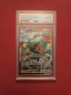 PSA 10 Pokemon TCG Crown Zenith Rayquaza VMAX Ultra Rare Card PSA 10 101/159 - Image 1