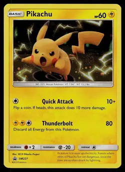 Pokemon Card - Pikachu - SM227 Sun & Moon Holo Promo - Image 1