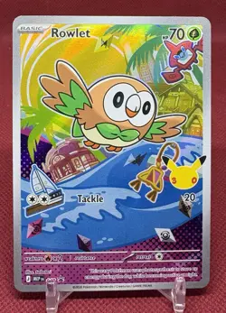 Rowlet MEP 043 - Pokemon First Partner Illustration Promo 30th Anniversary NM - Image 1
