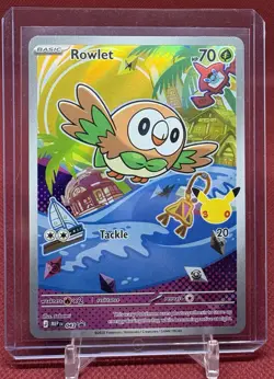 Rowlet MEP 043 - Pokemon First Partner Illustration Promo 30th Anniversary NM - Image 3
