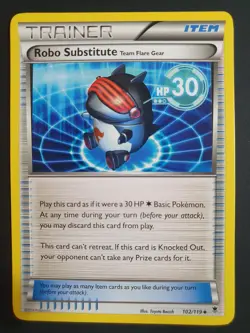 Robo Substitute 102/119 Trainer - XY Phantom Forces Set - Pokemon Card - LP - Image 1