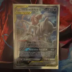 Pokemon Mewtwo & Mew GX SM191 Unified Minds Promo Holo TAG TEAM HP 270 - Image 1