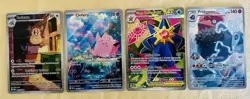 Pokemon Perfect Order Lot of 4 IR & FA UR Clefairy, Starmie, Raticate, Probopass - Image 1