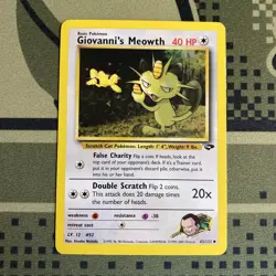 GIOVANNI’S MEOWTH - Gym Challenge - 43/132 - Uncommon - Pokemon Card - Image 1