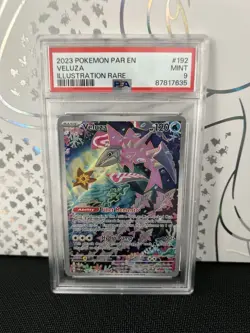 2023 POKEMON PAR EN VELUZA ILLUSTRATION RARE PSA MINT 9 - Image 1