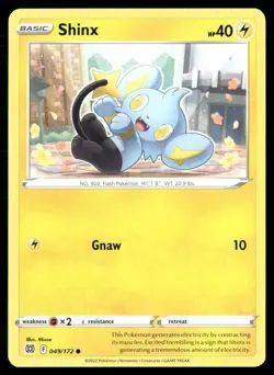 2022 Sword & Shield - Brilliant Stars Shinx Basic/Common #49 - Image 1