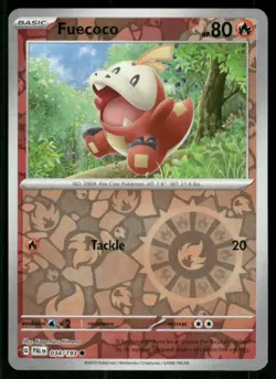 2023 Scarlet & Violet Series - Paldea Evolved Fuecoco Common #34 - Image 1