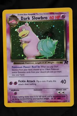 Dark Slowbro 12/82 Team Rocket Holo Unlimited Pokemon TCG LP/NM - Image 1