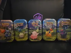 POKEMON TCG ASCENDED HEROES MINI TIN LOT OF 5 FACTORY SEALED ART SET - Image 1