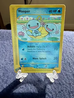 Pokemon TCG Aquapolis Wooper Card Regular, Common, 117/147 Series - Image 1