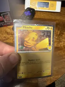 NM Pikachu 051/162 30th Anniversary Stamped Pokemon Card Lot Of 11, 2 Have Swirl - Image 2