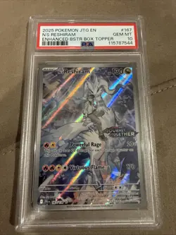 Pokemon Journey Together N’s Reshiram Stamped PSA 10 - Image 1