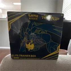 Pokemon Sun & Moon Team Up Elite Trainer Box Pikachu Zekrom Sealed TCG Box - Image 1