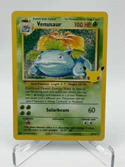 Pokemon TCG Venusaur Holo Rare Card 15/102 Celebrations Series - Image 1