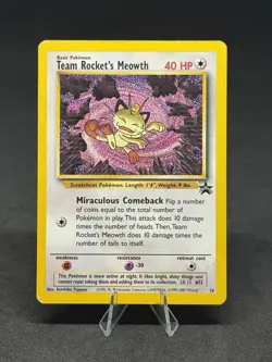 Pokemon Team Rocket's Meowth 18/53 Wotc Promo Regular [10] - Image 1