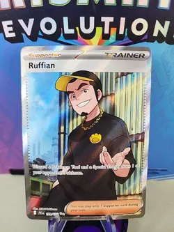 Pokemon TCG Ruffian 181/159 SV09 Journey Together Full Art Holo Secret Rare - Image 1