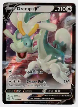 DRAMPA V - 128/172 Holo Brilliant Stars - POKEMON NM/M - Image 1