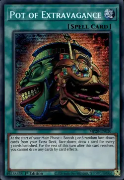 Pot of Extravagance EU 1st Ed Prismatic Rare MP20-EN030 Yu-Gi-Oh! - Image 1