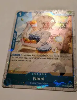 Nami P-053 English Jolly Roger Holo Foil Promo PRB01 One Piece Card Game TCG CCG - Image 2