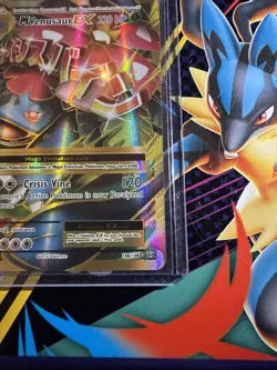 Pokemon M Venusaur EX 100/108 Evolutions Ultra Rare Mega Full Art Holo Card Nm - Image 3