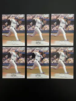 Lot (6) 2025 Topps Stadium Club - Shohei Ohtani #58 Los Angeles Dodgers - Image 1