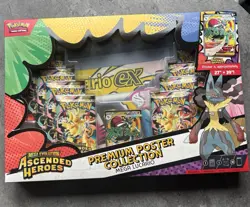 Pokemon TCG Ascended Heroes Mega Lucario Premium Poster Collection New & Sealed - Image 1