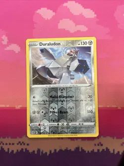 Pokemon Card Duraludon Rebel Clash Reverse Holo Rare 138/192 Near Mint - Image 1