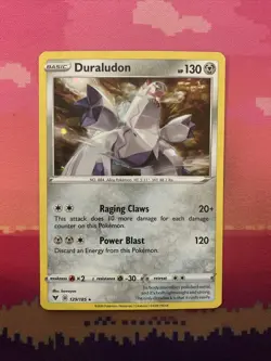 Pokemon Card Duraludon Cosmo Holo Rare 129/185 Near Mint - Image 1