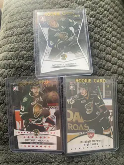 Mitch Marner Rookie Card (RC) Lot (3) Numbered (#’d) /50 London Knights - Image 1