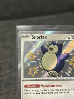 Pokemon TCG Snorlax 202/091 Paldean Fates Baby Shiny Rare NM/Mint Condition! - Image 3