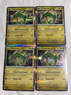 Rayquaza 153/217 Lot Of 4 NM Holo Pokemon Ascended Heroes - Image 1