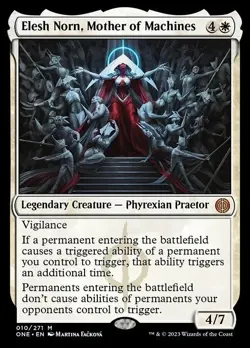 MtG Elesh Norn, Mother of Machines - FOIL - Phyrexia All Will Be One - Mint/NM - Image 1