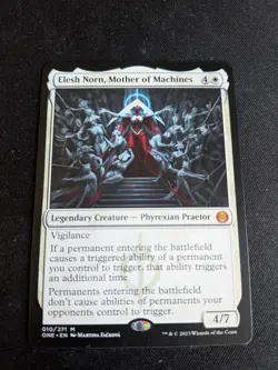 MTG Elesh Norn, Mother of Machines Phyrexia: All Will Be One Regular #010 - Image 1