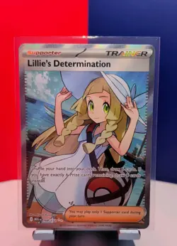Lillie's Determination Full Art Trainer card (card number 169/132) - Image 1