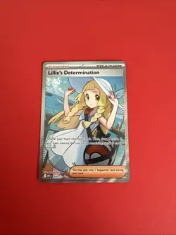 Pokemon TCG Lillie's Determination Full Art Trainer Card 169/132 - Image 1