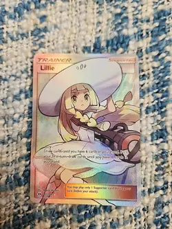 Pokemon TCG Lillie Trainer Card Full Art 147/149 Sun Moon Base Near Mint - Image 1