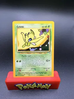 Celebi 16/64 Neo Revelation Rare Non-Holo Vintage Pokemon TCG Card NM - Image 1