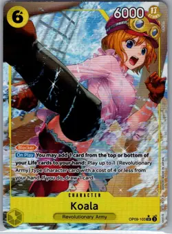 Koala (Alt Art) OP09-103 English Emperors in the New World - One Piece Card - NM - Image 1
