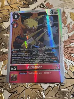 Digimon Card Game Aldamon Advanced Booster Digimon Generation AD1-002 SR - Image 1