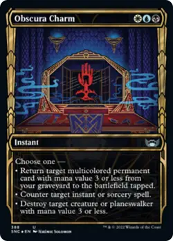 Obscura Charm (Showcase 388 Gilded) FOIL Streets of New Capenna NM CARD ABUGames - Image 1