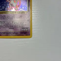 Pokemon Mewtwo TCG Base Set Holo Unlimited Rare Card 10/102 - Image 3