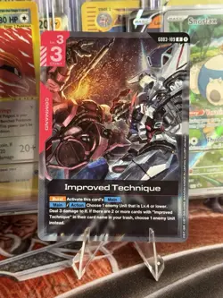 Gundam Card Game - Improved Technique GD03-109 Rare English Holo - Image 1