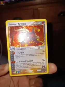Team Magma's Aggron Holo Card 7/95 Team Magma vs Team Aqua LP/MP Condition - Image 2