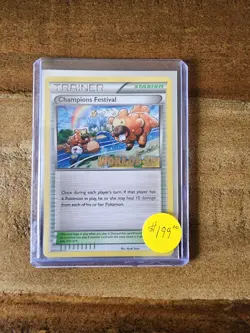 Pokemon Champions Festival BW95 Trainer Promo Card World Championship Black Star - Image 1