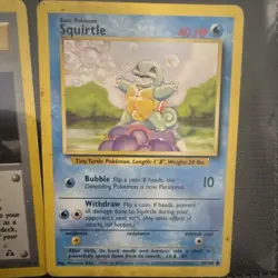 Pokemon Squirtle 63/102 Base Set Basic HP40 Common Regular English Card - Image 1