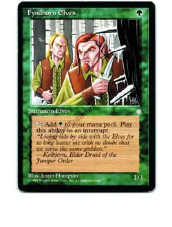 Fyndhorn Elves #132 Common Ice Age MTG Lightly played NM/NM+ - Image 1