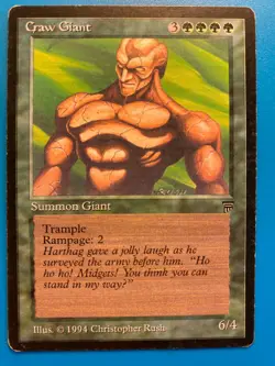 MTG 1x Craw Giant English Legends OLD SCHOOL Magic the Gathering x1 HP - Image 1